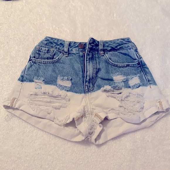 PacSun blue and white ombré shorts - Picture 1 of 2